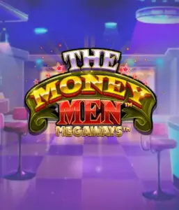 Experience the exciting world of The Money Men Megaways slot by Pragmatic Play, featuring a vibrant logo with glittering stars against a lavish background. This image portrays the excitement and glamour of Megaways slots with its striking ambiance and design. Great for gambling fans looking for a taste of Vegas. 