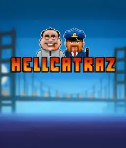 Explore the action-packed world of the Hellcatraz game by Relax Gaming, showcasing a quirky prisoner and a guard with the infamous Alcatraz prison and San Francisco skyline in the background. This image depicts the adventure and mischief of an escape-themed game, perfect for those who enjoy playful themes, providing a captivating escape. 